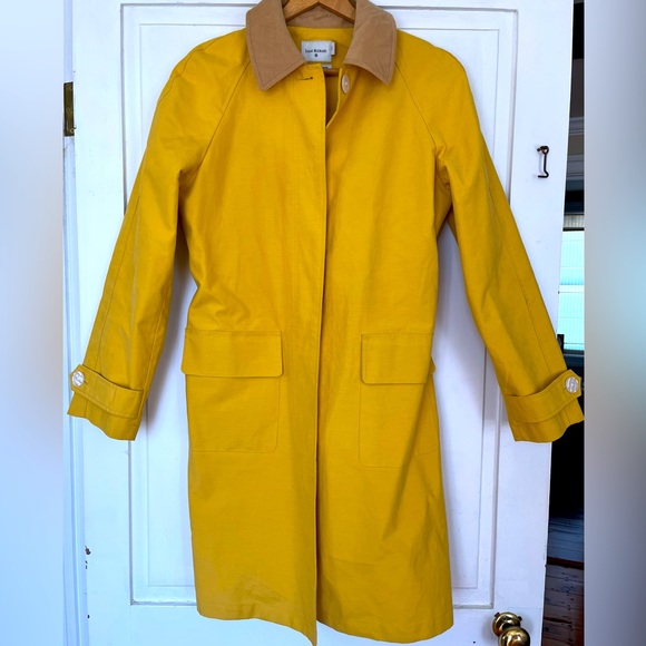 Isaac Mizrahi for Target Mustard Yellow Raincoat, S - Picture 2 of 7